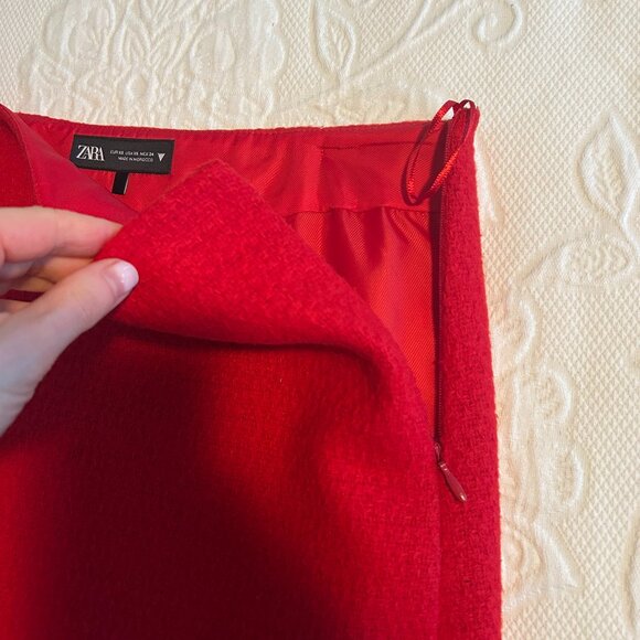 Zara Red Mini Skirt - Size XS - brand new - Picture 6 of 7